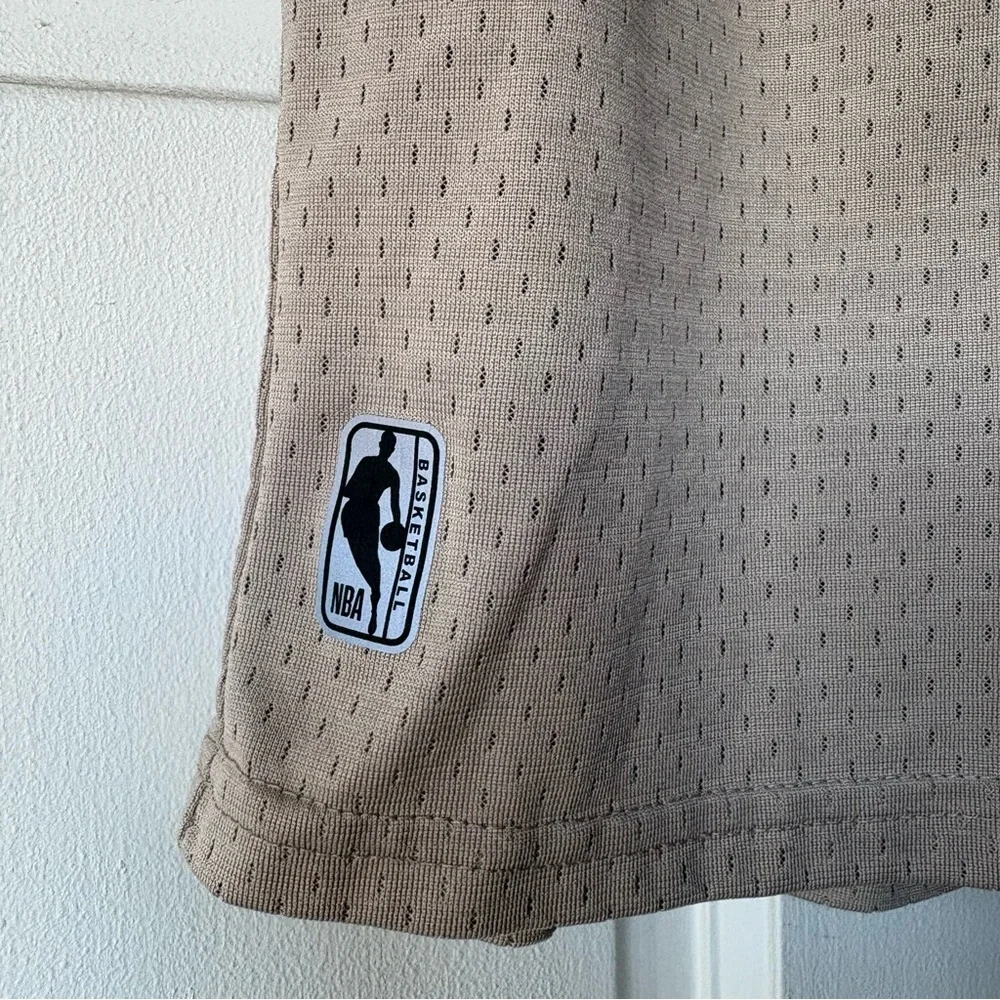 NBA Tan Athletic Shorts 10-12 basketball kids boys . SB3